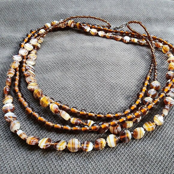 Etsy Colorful Artisan Multi-Strand Beaded Necklace - Picture 14 of 16